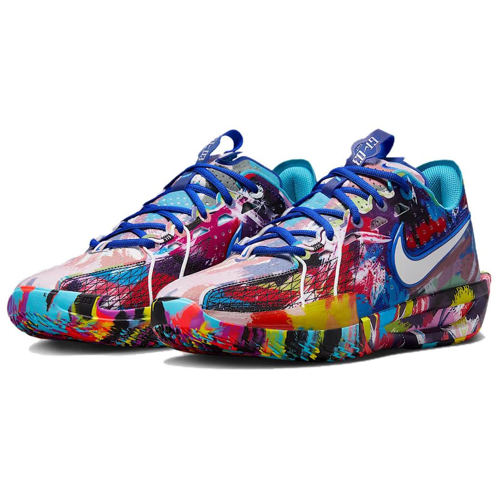 Nike Jewell Loyd X Air Zoom GT Cut 3 EP Paint Unisex Sneakers Multi-Color White Baltic-Blue IF2522-100