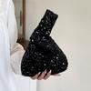 Blingbling Sequin Evening Bag Paillette Portable Storage Bag Simple Wrist Bag  Girl