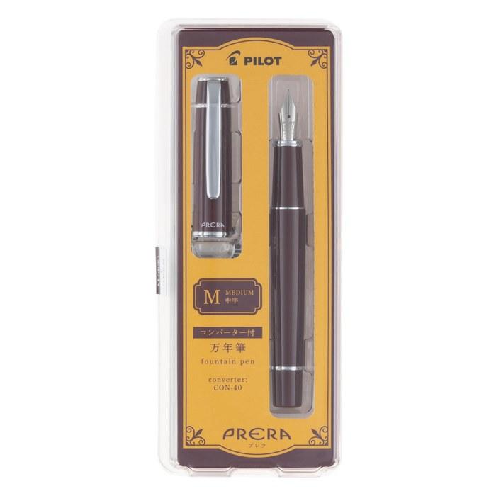PILOT Fountain Pen Prera M Medium Nib Red Brown PFPR1RBNM