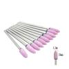 10pcs/set Stone Grinder Polisher Burs 2.35mm Shank For Contouring Shaping Porcelain Nail Rotary Stone Polisher Nail Accessory Mill Tools
