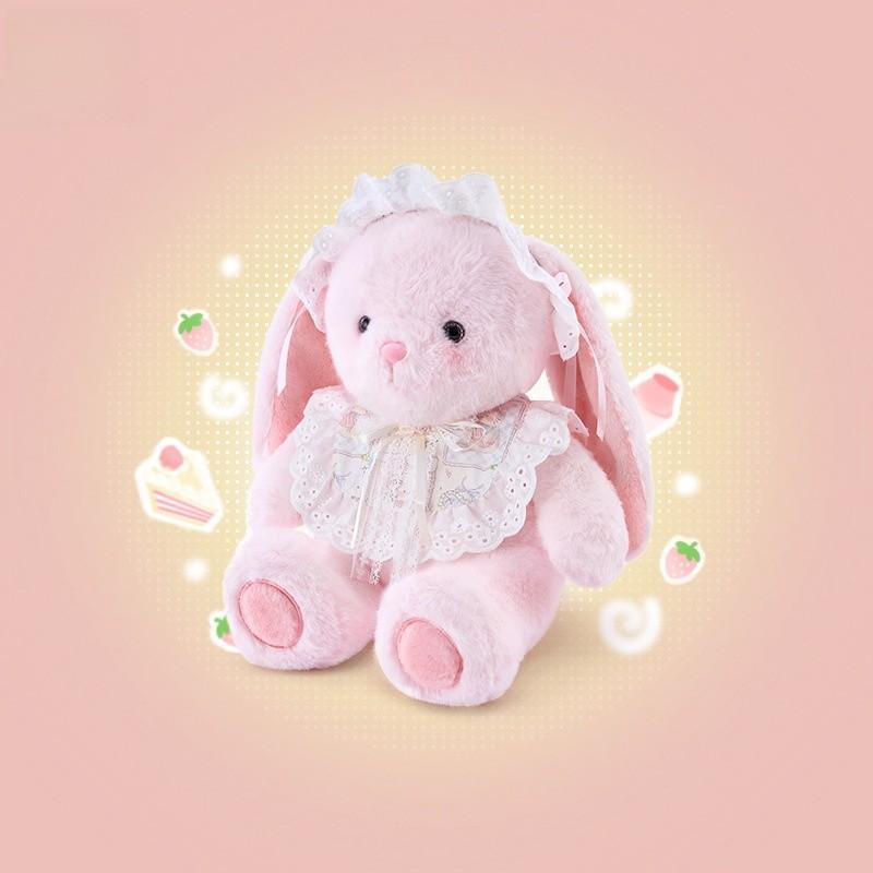 Plush Bunny Toy Naptime Pillow With Soft Pp Cotton For Kids And Teens