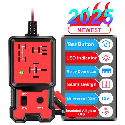 LED-Anzeigeleuchte, Autozubehör, Auto-Relaistester, universeller 12-V-Autobatterie-Prüfer