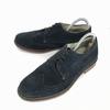 Hawkins Suede Leather Wing Tip Dress Shoes Navy 24.5