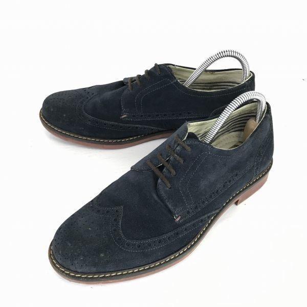 

Hawkins Suede Leather Wing Tip Dress Shoes Navy 24.5