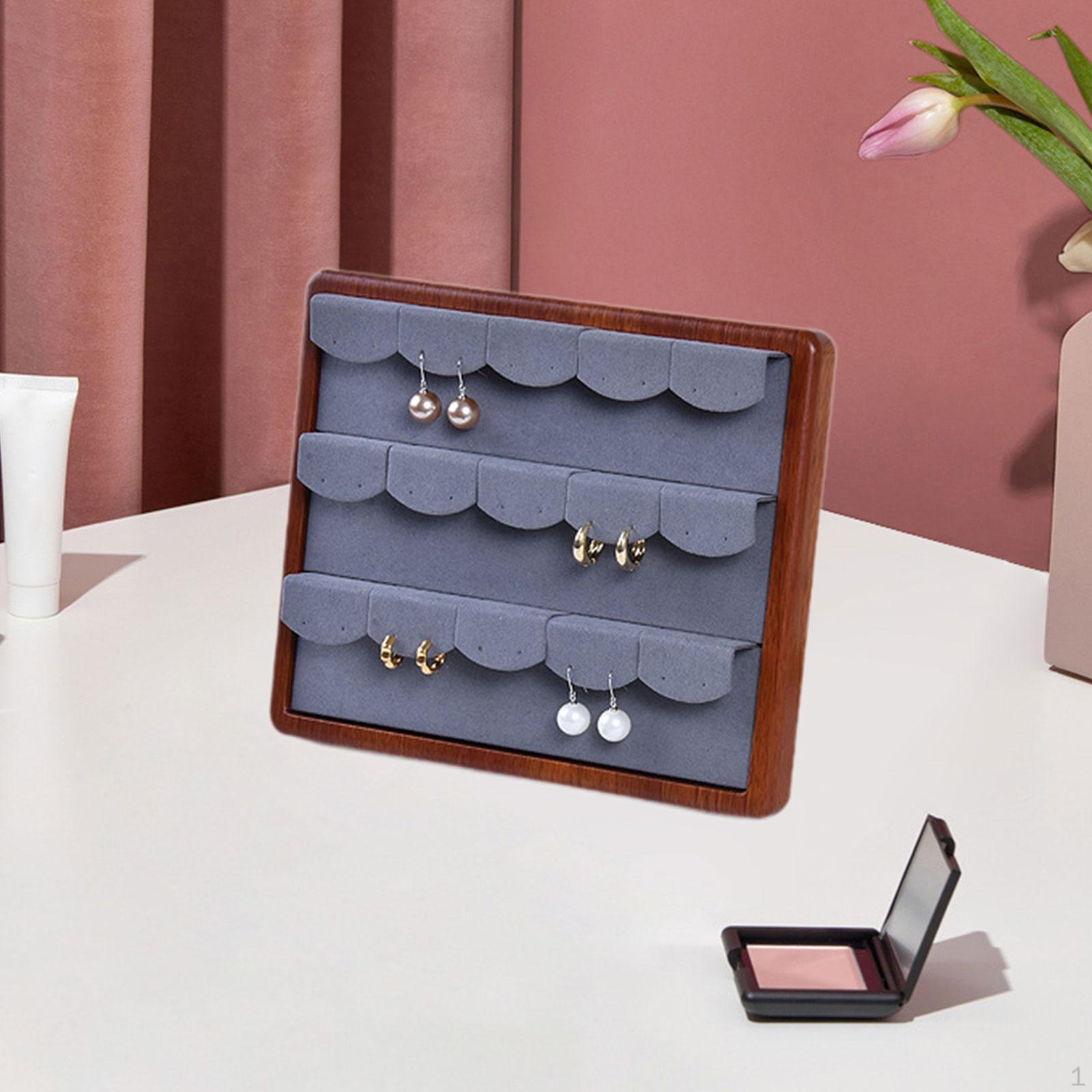 

Ear Stud Holder Ornaments Display Props Jewellery Storage Rack Show Prop for Store сірий колір
