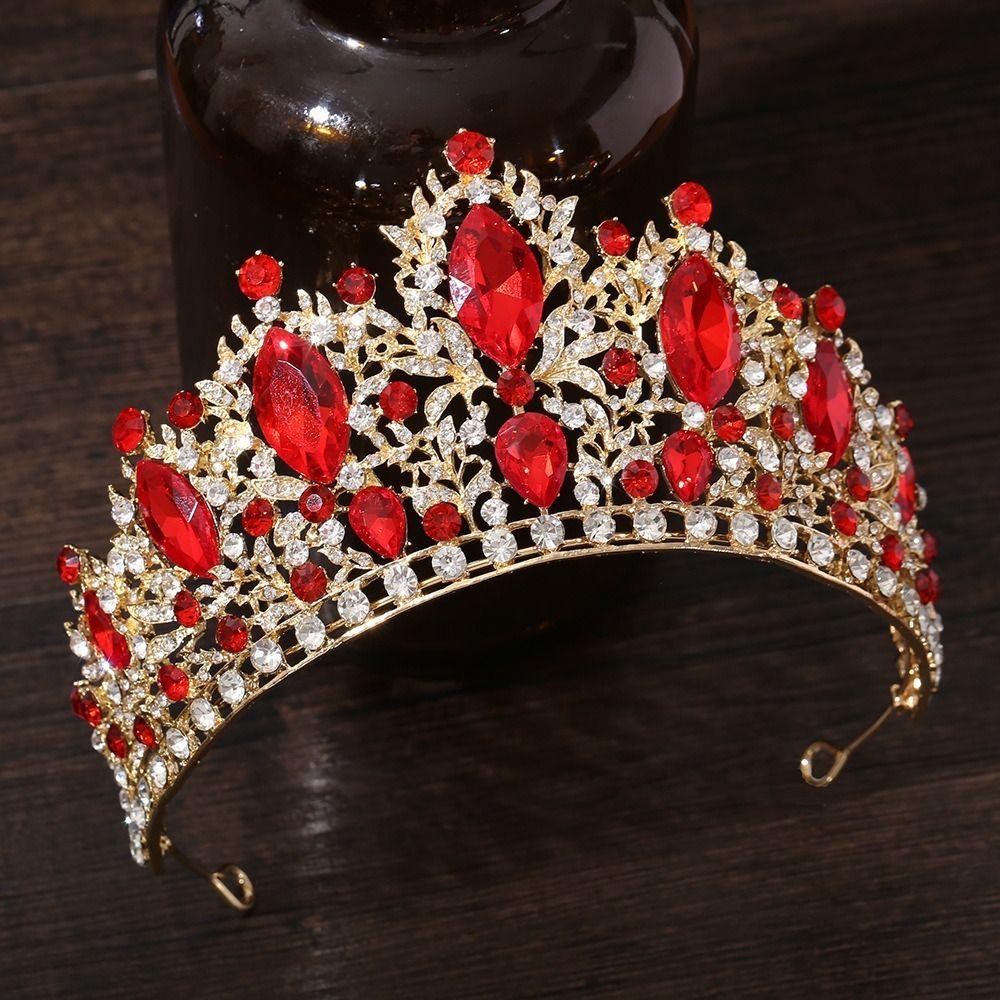 Water Drop Shape Tiara Hair Crown Rhinestone Bridal Wedding Crown Hair Accessories  Party Event