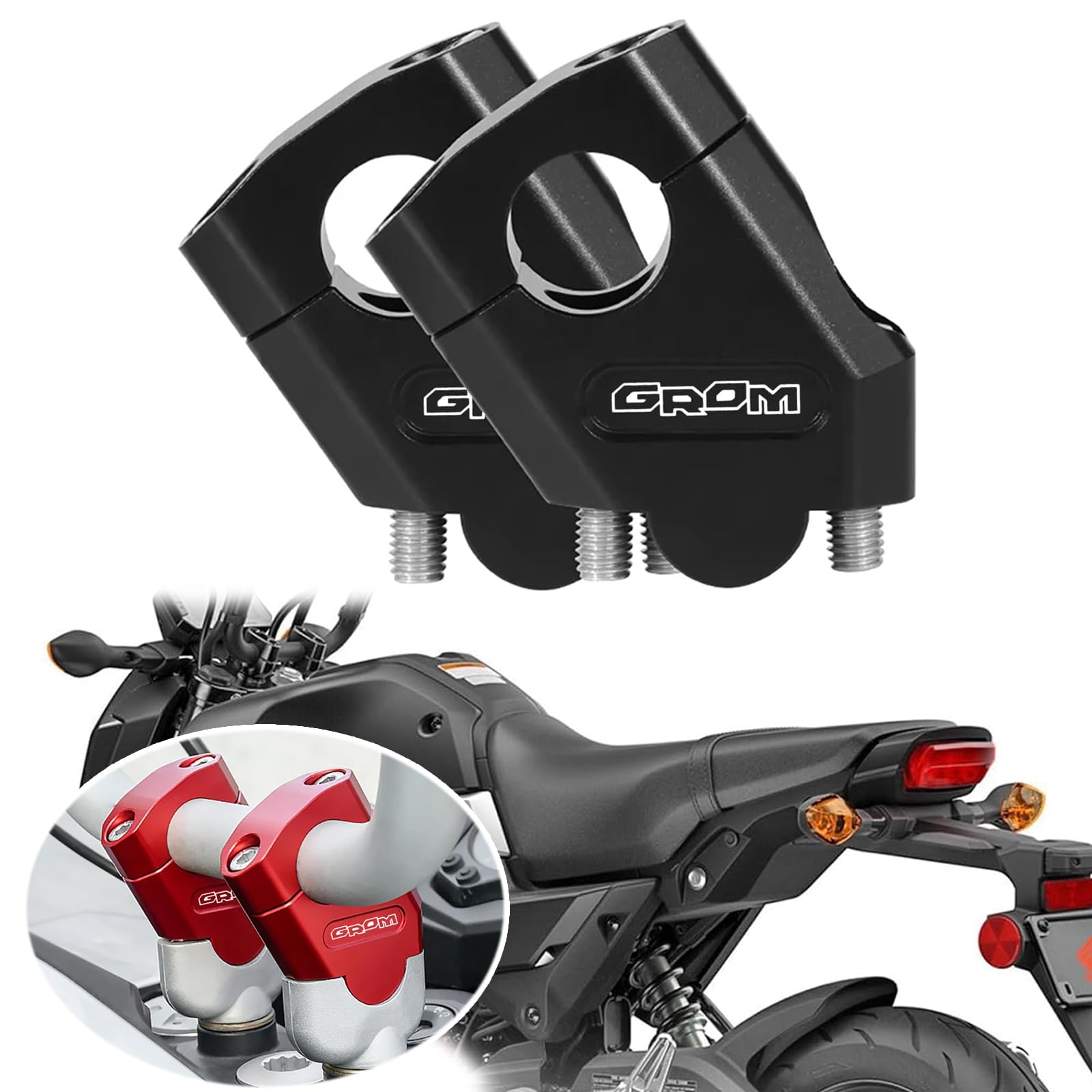 

MAORANG For GLOM125 GROM125 MSX125 MSX GROM 22mm 2025 Motorcycle Handlebar High Toner Handlebar чёрный