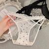 Satin Lace High Slit Mesh Panties: Pure Desire Women's Briefs 2025
