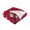 Red Japanese Cherry Blossom Pattern Blanket For Sofa Bed Travel Pattern Texture Chic Abstract Japan Japanese