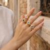 Personalisierter Harz Augen Ring Vintage Punk Augapfel Ring Überlagerung Dämonen Augen Finger Ring Mädchen