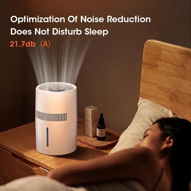 4L Mist-Free Humidifier Air Purifier HEPA Negative Ion Large Room Odor Removal Air Cleaner Bedroom Aroma Diffuser