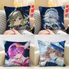 TTouhou Project Role Game Cushion Cover Natural Linen Organic Fabric DoubleSided Printing Room Sofa Decor Pillow Case
