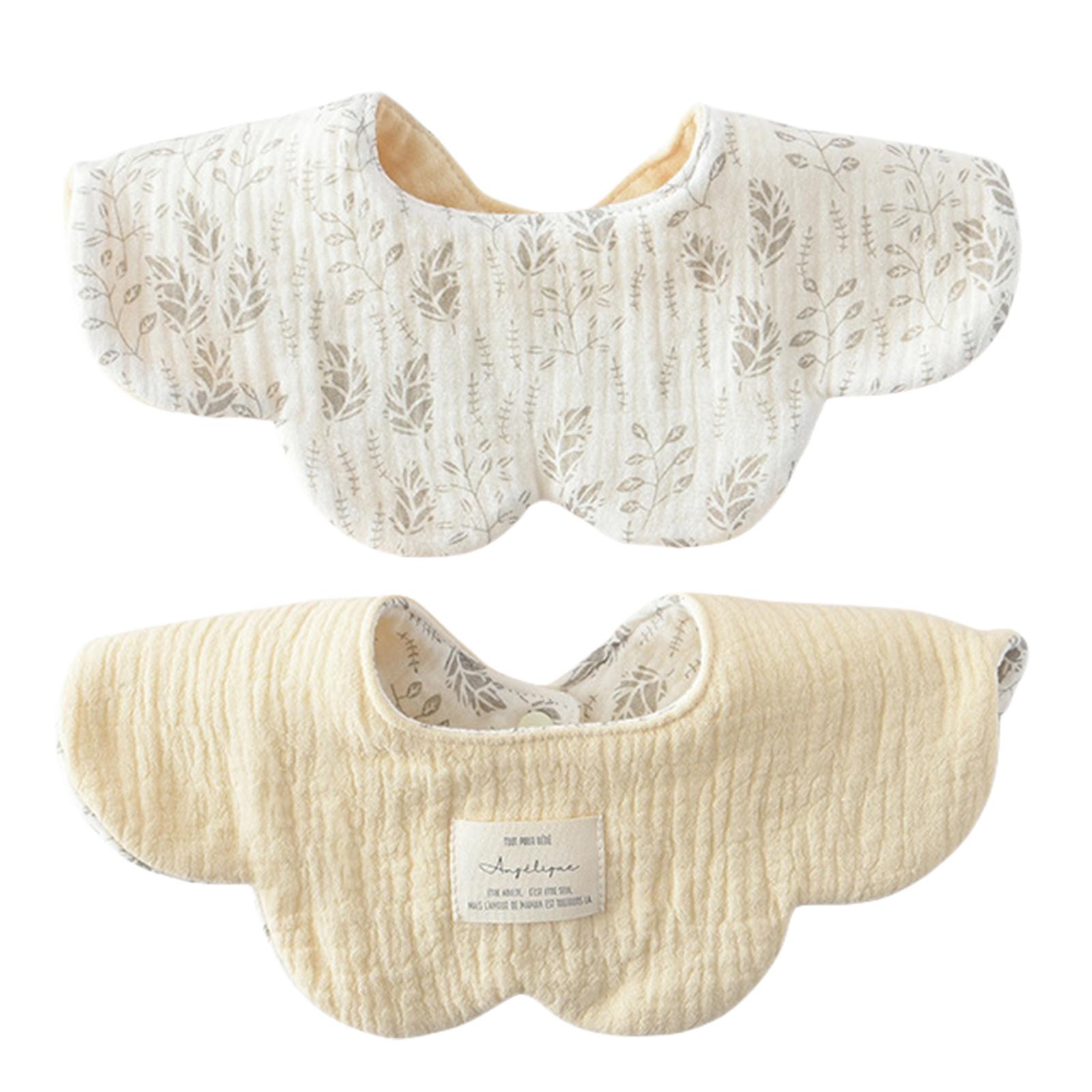 

Двусторонний слюнявчик из хлопка, абсорбирующее полотенце для слюны, дышащий детский нагрудник для кормления, цветочный узор, обертывание на 360 градусов 15