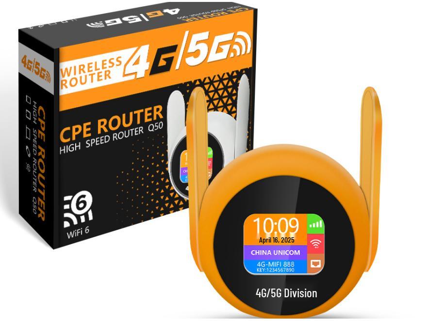 4G LTE WiFi 6 SIM Card Wireless Router with Type-C Office CPE