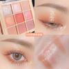 Nine Color Eyeshadow Palette Matte Shimmer Milk Tea Tone Daily Makeup For Beginners