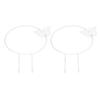 2Pcs Butterfly Garden Climbing Trellis Beautiful Iron Plant Trellis for Decorative Potted Climbing Vines Flowers Round