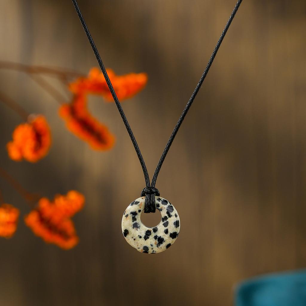 Natürlicher Kristallanhänger, Weißkiefer, Amethyst-Halskette, Böhmischer Schmuck