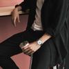 Casio EDIFICE Vertical Three-eye Artificial Sapphire Mirror Waterproof Business Quartz Movement Leather Strap Japanese and Korean EFB-509L-7AVUPR