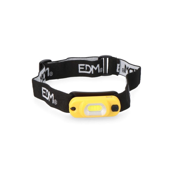 Lampe Frontale - E3 - 1 LED COB 1W - Rechargeable - 250mAh - Jaune