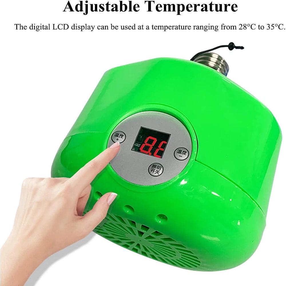 220V Pet Chicken Heating Lamp Air Heater Animal Warm Light Temperature Controll Heater Chick Brooder Heater For Dog Livestock