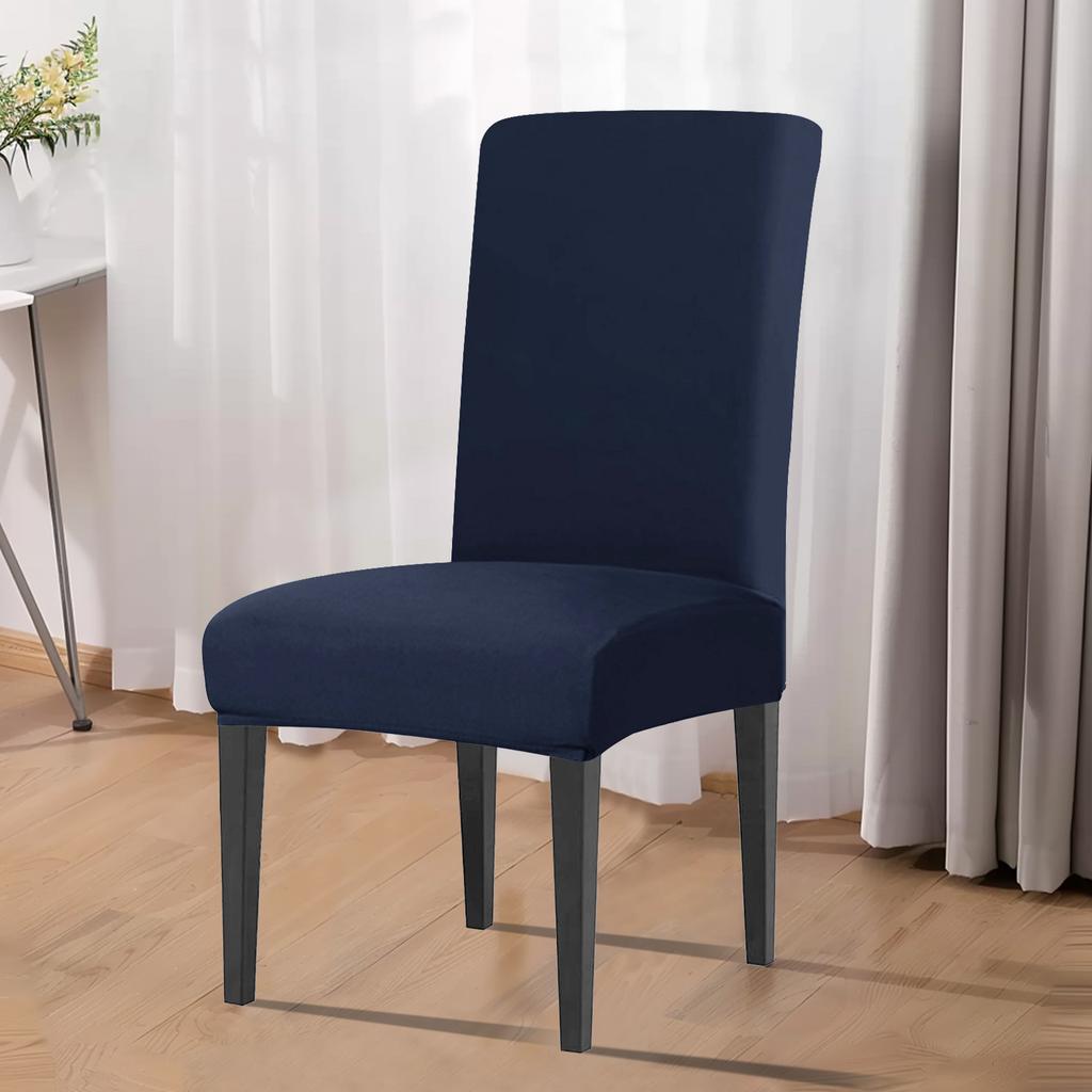 Elastic Solid Chair Covers Spandex Stretch Cushion Cover Household Dining Room Wedding Banquet Home Chair Protection