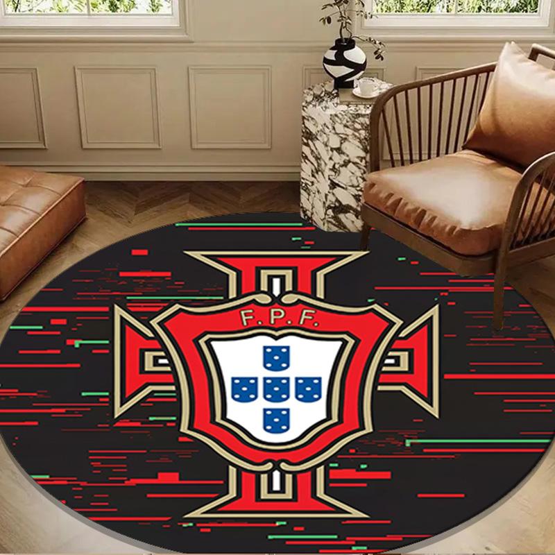 Portugal's National Emblem Round mat Home Decor, Chair rug For livingroom,Bedroom, doormat home decor Birthday Gift Christmas Gifts