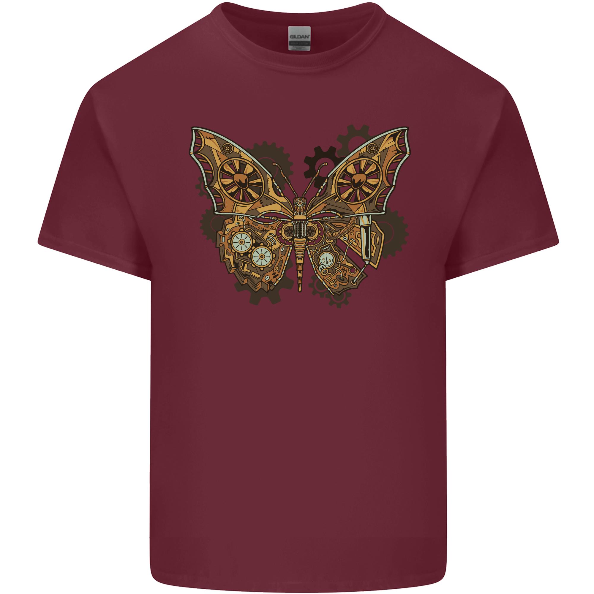 Steampunk Butterfly Butterflies Unisexs Light Cotton TShirt S