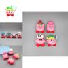 Charming Kirby Anime Games Cute Cartoon Pink Kirby Waddle Dee Doo Pvc Doll Ornaments