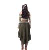 Women's Costume Off Shoulder Top Irregular Skirt Vintage Outfit With Decoration