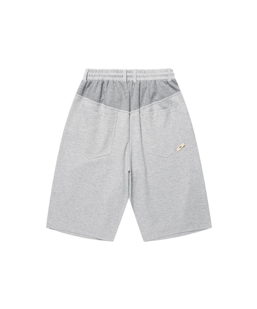 Gicheol Flow Knee Bermuda Sweat Pants (Melange Gray)