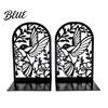 Metal Bookends 1 Pair Hummingbird for Shelves Decorative Heavy Duty Book Ends Stoppers Unique Design Office Desk Shelf Non-Skid Holder Organizer