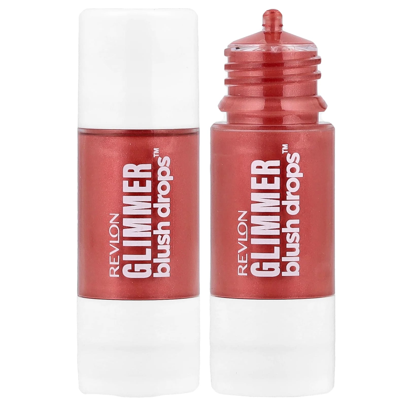 

Revlon, GlmerBlush Drops™, 101 Coralicious, 0.32 fl oz (9.4 ml)