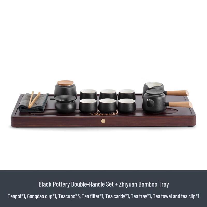 Nanshan Black Pottery Kung Fu Tea Set