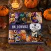 Classic Halloween Craft Paper 12 Sheets Purple Gothic Scrapbook Paper, Double Sided Decorative Dense Pattern for Card Making, Origami, DIY Projects,