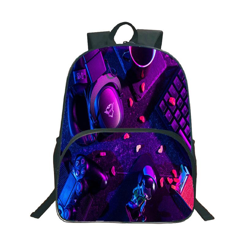 Shooter-Spiel Free Fire 3D-Druck Rucksack Junge Mädchen Lässige Schultasche Schüler Wasserdichter Rucksack Cartoon-Muster Rucksäcke