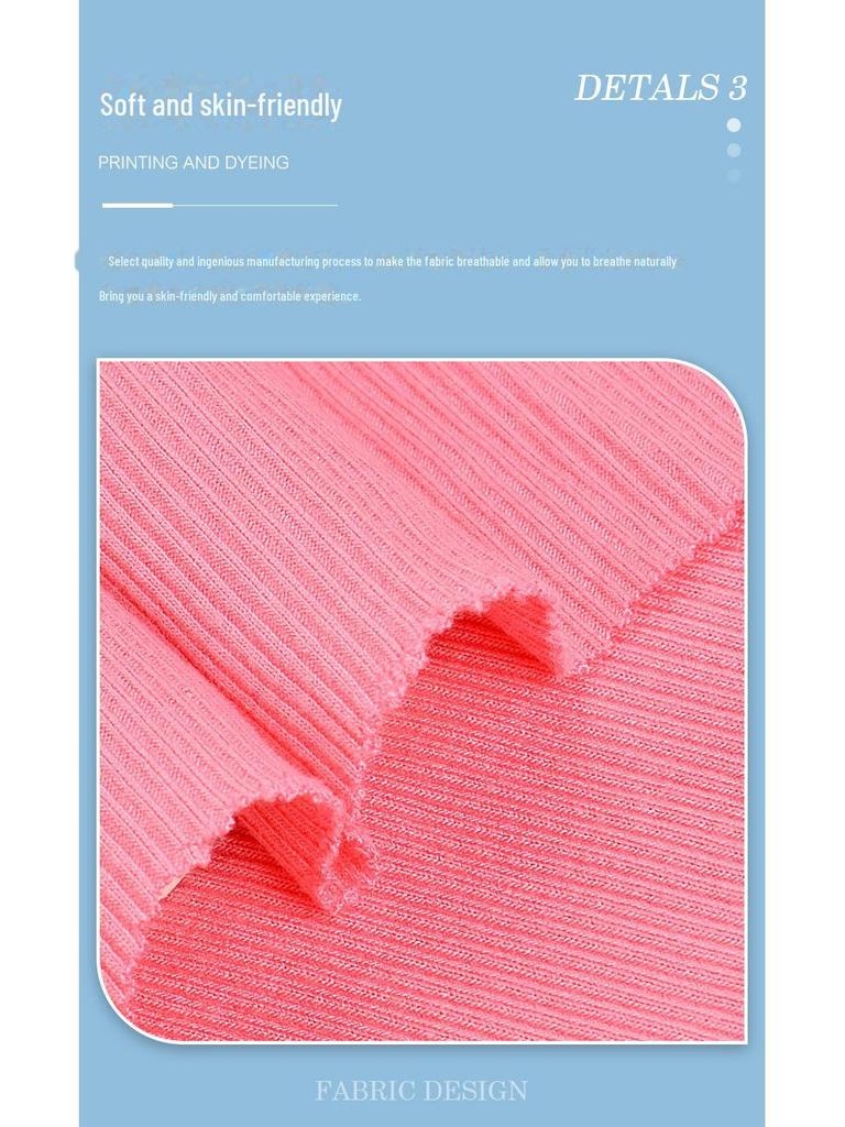 French Ribbed Modal Knit Elastic Cardigan Fabric