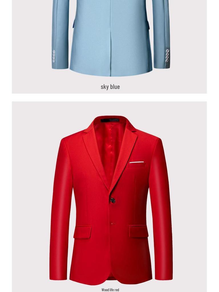 2024 Plus Size Slim Fit Solid Color Business Blazer