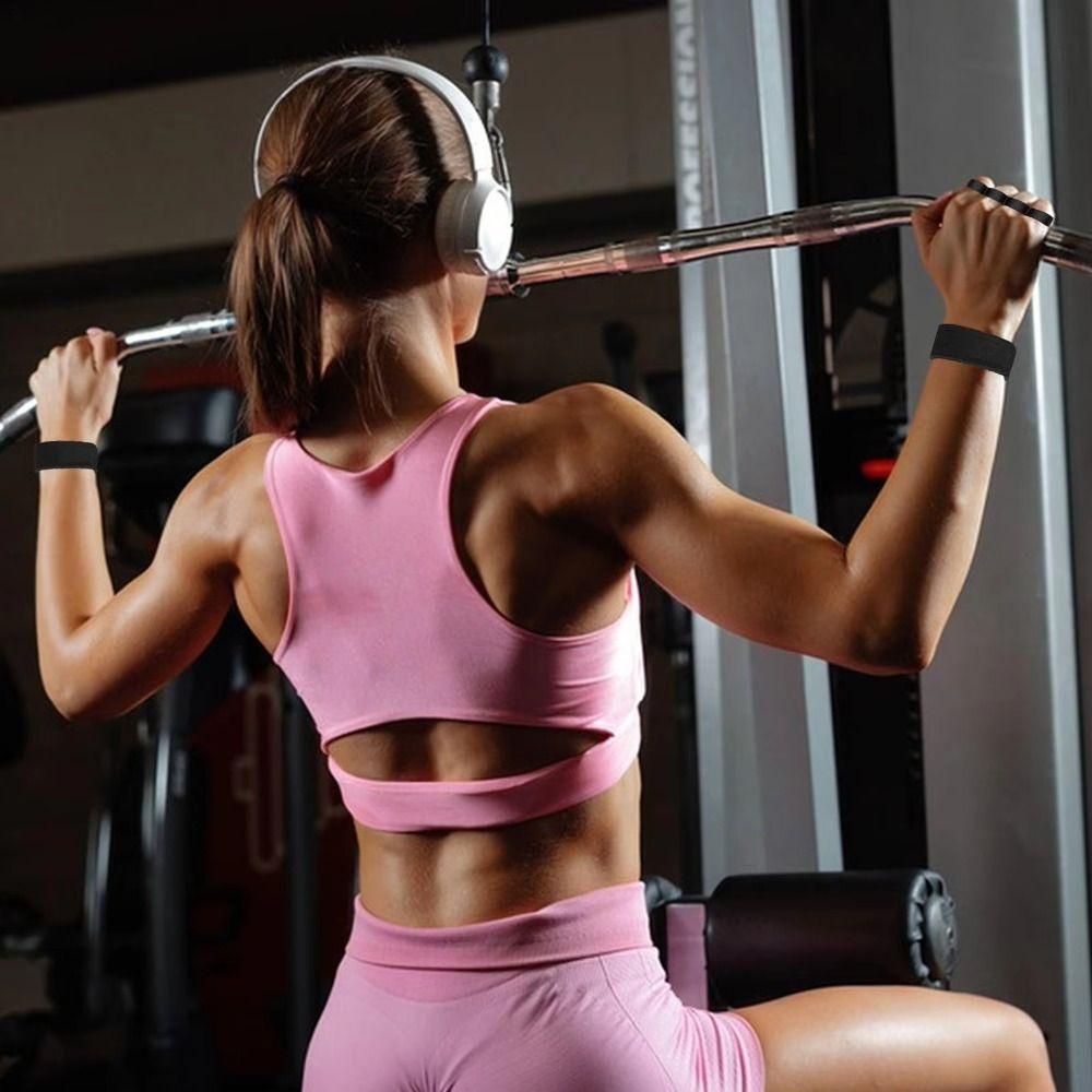 1 pc/ pair Ergonomic Shape Weight Lifting Grips Anti-Slip Grips  Barbell Exercises