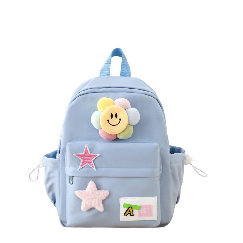 

Детский школьный рюкзак нишевый маленький свежий рюкзак для детского сада для девочки ученицы начальной школы дорожный легкий рюкзак синий