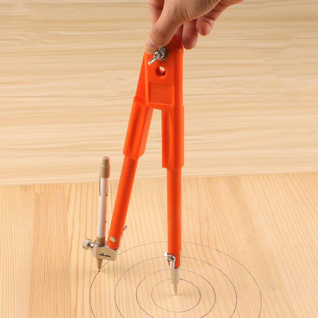 Portable Woodworking Compass Compass Pencil Compass for Geometry Drawing Draft