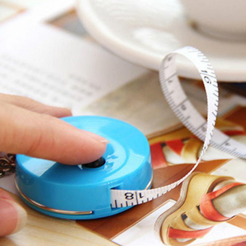 Candy Color Keychain Tape Measure 1.5 Meters Quantity Clothing Size Tape Measure Small Tape Measure