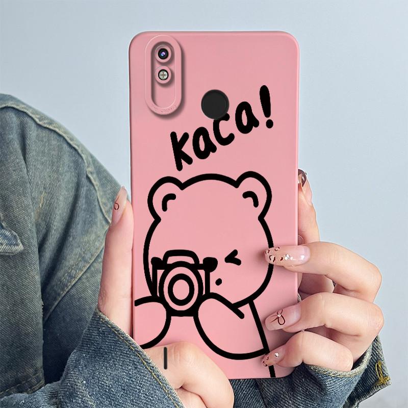 For Tecno Spark 4 Lite / Pop 3 Plus Phone Case Cover KC8S Soft Silicone Sweet Painted Cartoon Funda Lovely Printed Coque Casing