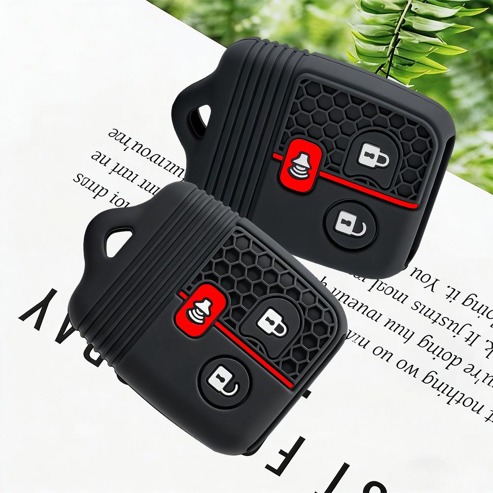 Premium Siliconen Autosleutelhoes Cover Sleutel Shell Case Fob Cover Voor Ford Focus Complete Escape Mustang Explorer Lincoln Town Sport
