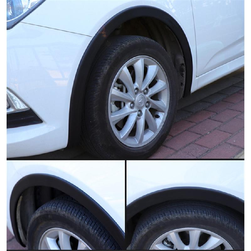 2Pcs 1.5Meter Car Flare Extension Wheel Rubber Wheel Eyebrow Protector Arch