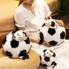 Soccer Cow Plush Toy Adorable Cow Pillow Soft Stuffed Animal Cute Cuddly Gift for Kids Birthday Nursery Decor