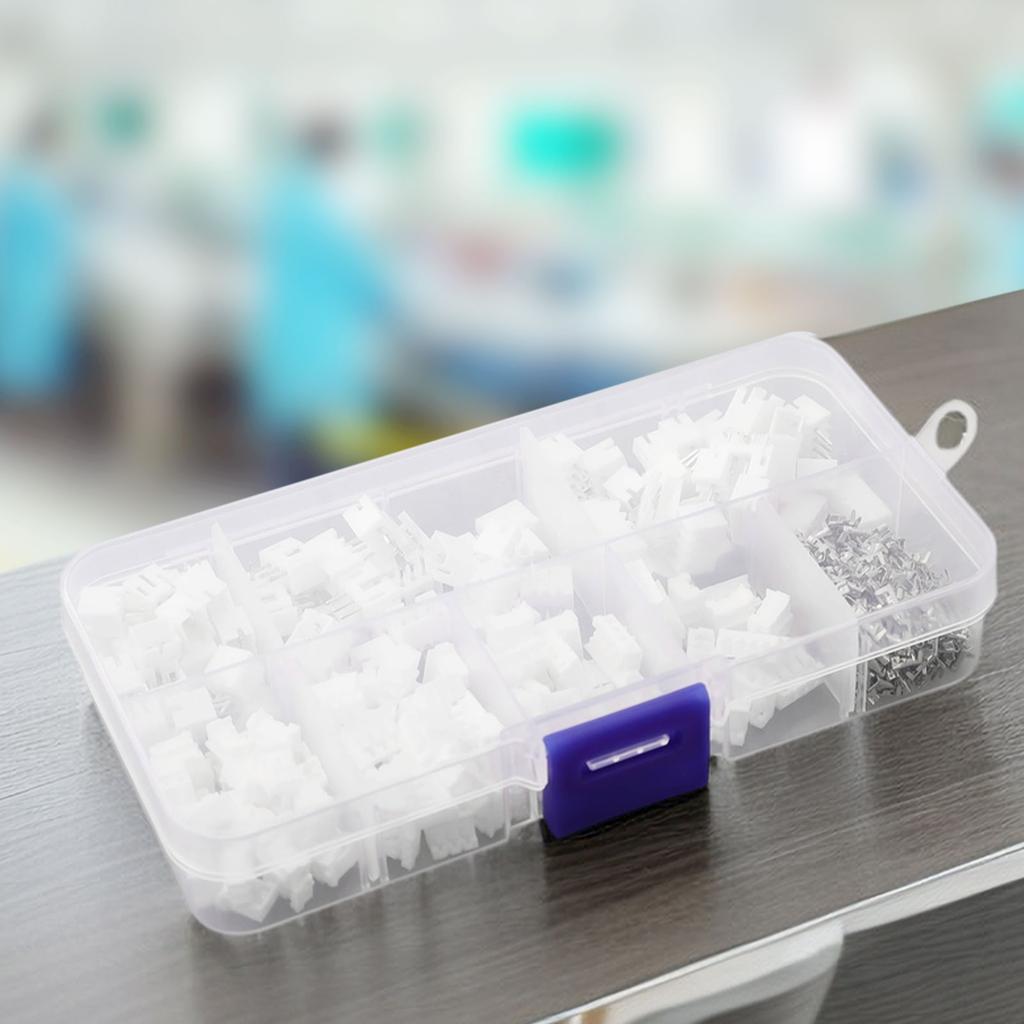 Easy to Use 450 Pc JST PH Connector Kit with 2/3/4 Pin Housing Plugs & Terminals for LED Lighting & Circuit Boards