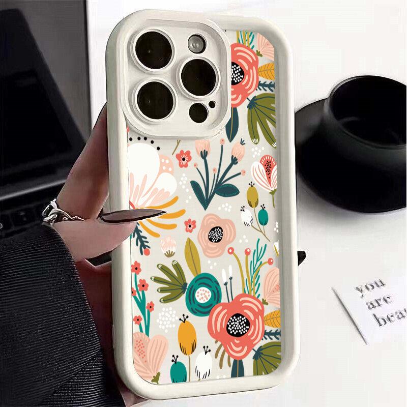 Colorful Flower Phone Case For VIVO Y03 Y17S Y22S Y33S Y35 Y36 Y15A Y15S Y33 Y21 Y21S V40 V23 V25 V30 V30E V23E V27E V27 V29