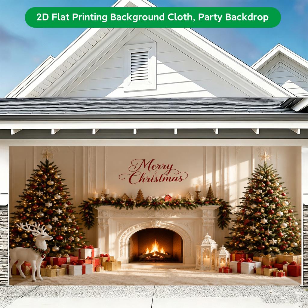 1Pcs Merry Christmas Decor Pattern Decoration Background Winter Backdrop For Photo Studio Photo Booth Party