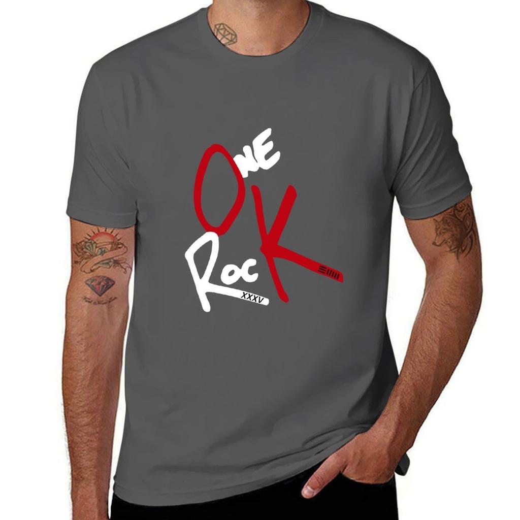 One OK Rock 35xxxv White TShirt Plus Size Workout Short Sleeve Top