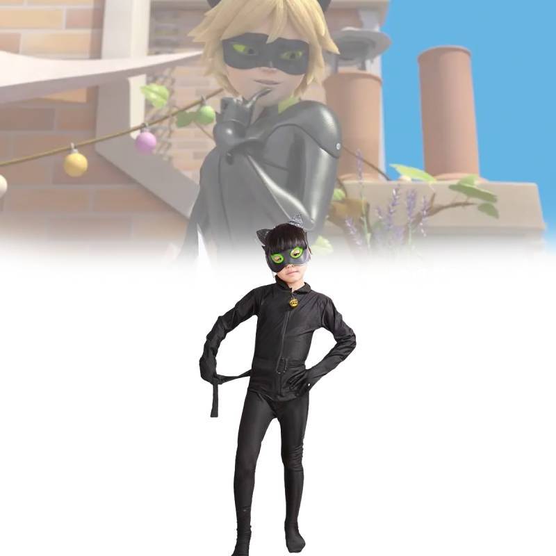 Ladybug Of Tales Cat Noir Cosplay Jumpsuit Halloween Kostüm Party